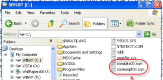 ยกเลิกการสร้างไฟล์ *.SQM ใน Windows Live Messenger