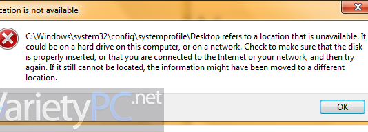 วิธีแก้ Location is not available สำหรับ Windows 7