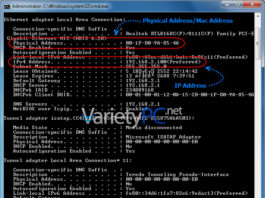 MAC Address และ IP Address