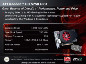 รุ่นเล็กกำลังจะตามออกมาอีกแล้ว HD5770, HD5750