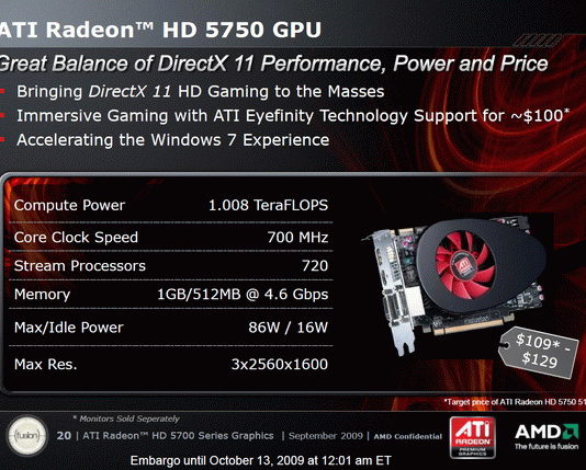 รุ่นเล็กกำลังจะตามออกมาอีกแล้ว HD5770, HD5750 รุ่นเล็กกำลังจะตามออกมาอีกแล้ว HD5770, HD5750