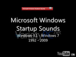 เสียง Start-up และ Shutdown ตั้งแต่ Windows 3.1 จนถึง Windows 7