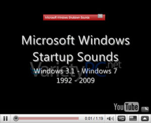 เสียง Start-up และ Shutdown ตั้งแต่ Windows 3.1 จนถึง Windows 7