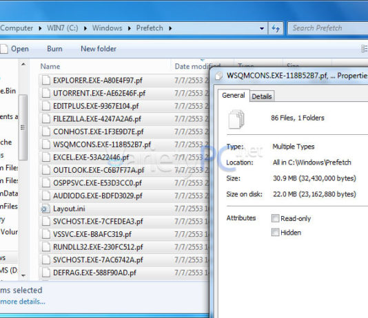 วิธีลบแคช Prefetch เพิ่มความเร็วให้ระบบและพื้นที่ว่างให้ HDD