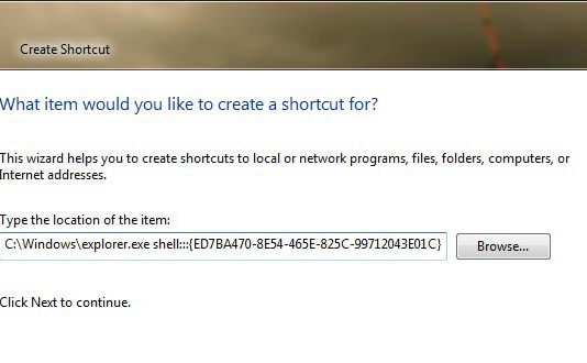 GodMode การรวมส่วนควบคุมทั้งหมดบน Windows 7 ไว้ในโฟลเดอร์เดียว godmode on windows 7