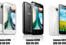 เลอโนโว เปิดตัวสมาร์ทโฟน K900, S920, S820, P780, A706 และ A390