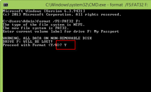 วิธีฟอร์แมต External Harddisk เป็น FAT32