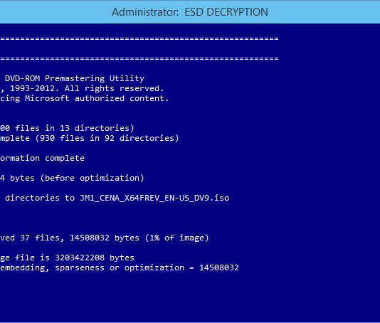 วิธีทำ Bootable ISO จากไฟล์ Windows 10 ESD วิธีทำ Bootable ISO จากไฟล์ Windows 10 ESD