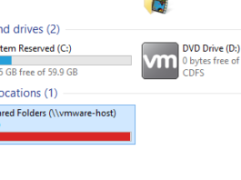 วิธีแชร์ไฟล์, โฟลเดอร์ ด้วย Shared Folders บน Vmware