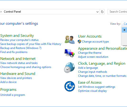 วิธีเรียกใช้งาน Control Panel บน Windows 10