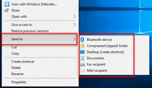 การเพิ่มโฟลเดอร์เอาไว้ที่ Send to Menu บน Windows 10