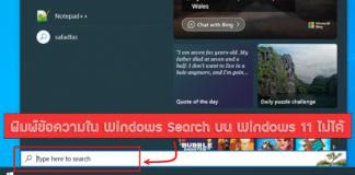 พิมพ์ข้อความใน Windows Search บน Windows 11 ไม่ได้