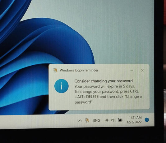 วิธีปิดการแจ้งเตือนรหัสผ่านหมดอายุใน Windows 11