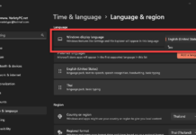 วิธีเปลี่ยน Windows Display Language ใน Windows 11