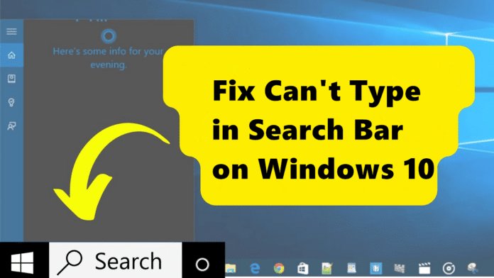 วิธีแก้ปัญหาช่องค้นหา Windows 10 พิมพ์ไม่ได้