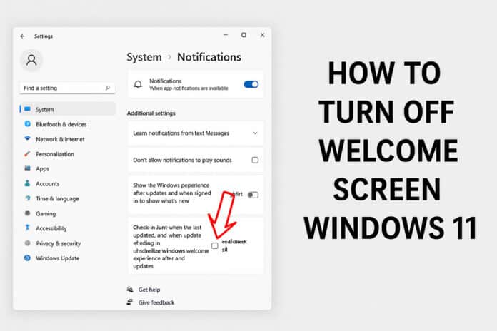วิธีปิดหน้าจอ Welcome Screen Windows 11 อย่างละเอียด วิธีปิดหน้าจอ Welcome Screen Windows 11 อย่างละเอียด