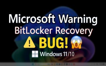 Microsoft ยืนยันพบปัญหา BitLocker Recovery หลังอัปเดตแพตช์ Windows รอบล่าสุด Microsoft ยอมรับ อัปเดต Windows เมษายน 2026 ทำเครื่องค้าง BitLocker