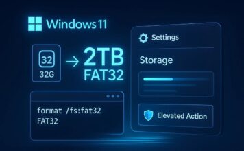 Windows 11 ประกาศปลดล็อกขีดจำกัด FAT32 เพิ่มความจุฟอร์แมตสูงสุด 2TB สิ้นสุดข้อจำกัดนานกว่า 3 ทศวรรษ Windows 11 ปลดล็อกขีดจำกัด FAT32 ฟอร์แมตได้สูงสุด 2TB