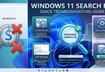 วิธีรีเซ็ต Windows Search Index แก้ปัญหาช่องค้นหา Windows 11 ค้าง ทำงานช้า ภาพหน้าปกบทความรวมวิธีแก้ไขปัญหาช่องค้นหาใน Windows 11 (Search) ไม่ทำงาน พร้อมสรุปขั้นตอนการตั้งค่าและรีเซ็ตระบบเบื้องต้น