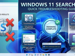 วิธีรีเซ็ต Windows Search Index แก้ปัญหาช่องค้นหา Windows 11 ค้าง ทำงานช้า ภาพหน้าปกบทความรวมวิธีแก้ไขปัญหาช่องค้นหาใน Windows 11 (Search) ไม่ทำงาน พร้อมสรุปขั้นตอนการตั้งค่าและรีเซ็ตระบบเบื้องต้น