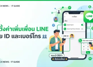 วิธีตั้งค่าเพิ่มเพื่อน LINE ด้วย ID และเบอร์โทร อัปเดตล่าสุด ภาพประกอบบทความ แนะนำขั้นตอนการตั้งค่าแอปพลิเคชันไลน์โดยมีข้อความระบุชัดเจนว่า วิธีตั้งค่าเพิ่มเพื่อน LINE ด้วย ID และเบอร์โทร เพื่อให้ผู้ใช้งานสามารถทำตามได้อย่างถูกต้องและปลอดภัย