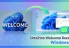 วิธี ปิดหน้าจอ Welcome Screen Windows 11 เพื่อการบูตเครื่องที่เร็วขึ้น ภาพกราฟิกเปรียบเทียบก่อนและหลังการใช้วิธีปิดหน้าจอ Welcome Screen บนคอมพิวเตอร์ Windows 11 โดยมีลูกศรสีเขียวชี้ข้ามจากหน้าจอต้อนรับไปยังหน้าเดสก์ท็อปที่พร้อมใช้งานทันที พร้อมสวิตช์ปุ่ม OFF และข้อความระบุชัดเจน เพื่ออธิบายขั้นตอนการตั้งค่าข้ามหน้าล็อกอินให้ระบบบูตเครื่องเข้าสู่หน้าจอหลักได้รวดเร็วขึ้น