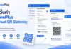 แนะนำ StorePlus Manual QR Gateway ปลั๊กอินรับชำระเงินผ่าน QR สำหรับ WooCommerce ร้านค้าไทย ภาพคู่มือแนะนำวิธีตั้งค่าปลั๊กอิน StorePlus Manual QR Gateway แบบทีละขั้นตอนสำหรับร้านค้าออนไลน์ WooCommerce ในไทย แสดงหน้าจอการเปิดใช้งาน ปรับแต่งบัญชีธนาคาร QR PromptPay ตัวอย่างหน้าชำระเงินของลูกค้าพร้อม QR Code สำหรับสแกนจ่ายเงิน และหน้ายืนยันได้รับคำสั่งซื้อเรียบร้อยแล้ว