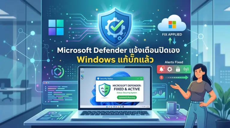 Microsoft Defender แจ้งเตือนถูกปิดบน Windows 11 ไมโครซอฟท์ยืนยันเป็นบั๊กพร้อมปล่อยแพตช์แก้ไขแล้ว