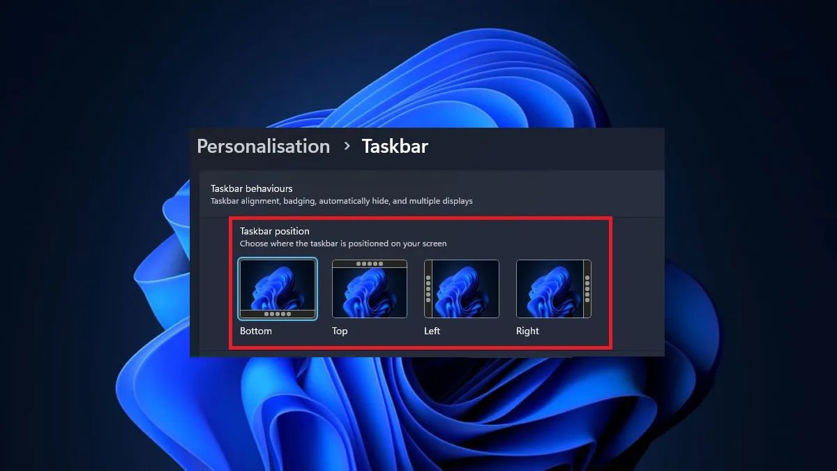 ย้าย Taskbar Windows 11 ได้แล้ว 4 ทิศทาง พร้อมวิธีตั้งค่า