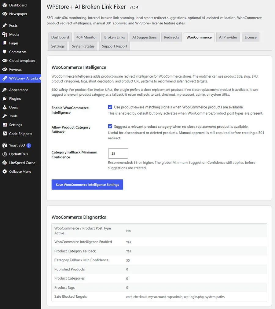 การตั้งค่าระบบอัจฉริยะสำหรับการเปลี่ยนเส้นทางสินค้าใน WooCommerce