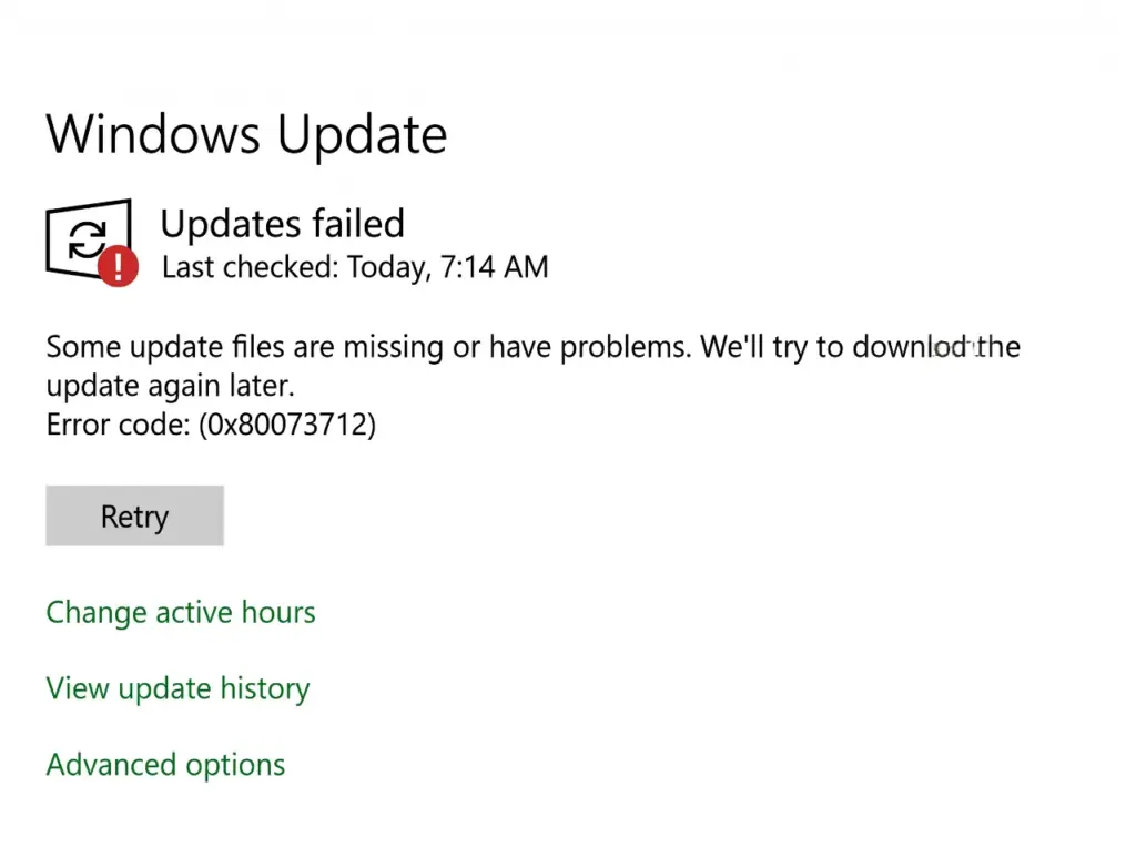 เจาะลึกสาเหตุและวิธีแก้ Error 0x80073712 บน Windows 11