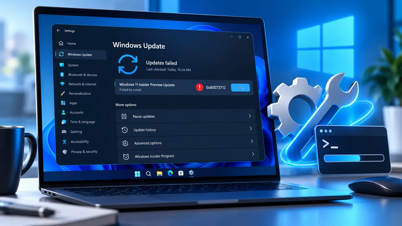 วิธีแก้ Error 0x80073712 เมื่อติดตั้ง Windows 11 Insider Preview ไม่สำเร็จ