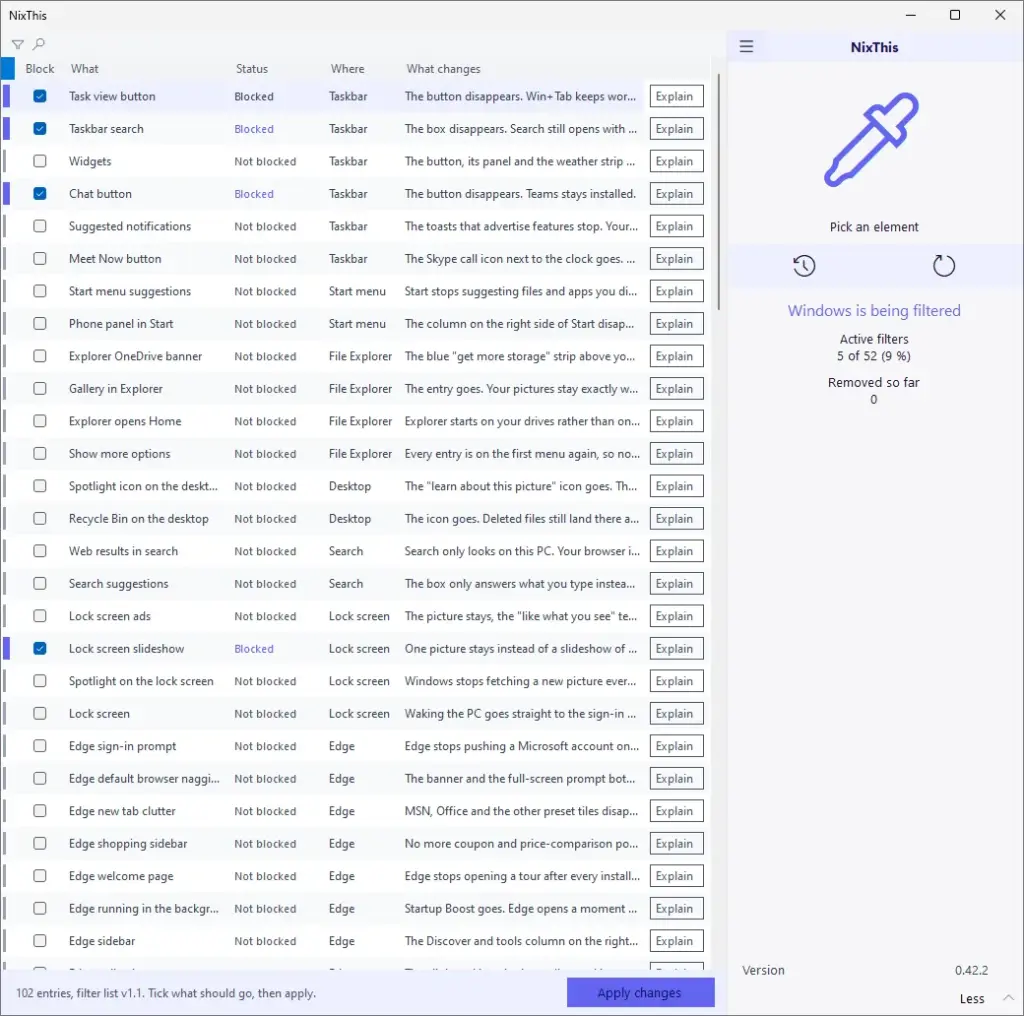 NixThis แอปฟรีสำหรับ Windows 11 ชี้สิ่งที่รกหน้าจอ แล้วเลือกปิดได้ง่ายขึ้น