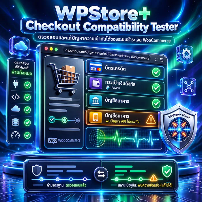 ตรวจสอบ Checkout WooCommerce ก่อนเปิดร้านจริง ด้วย WPStore+ Checkout Compatibility Tester