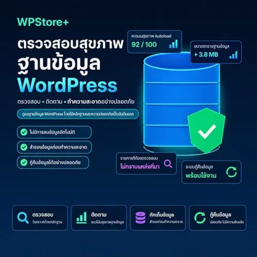 wpstore-database-autoload-health-1-1-600 ปลั๊กอินตรวจสอบ Autoload WordPress และฐานข้อมูล